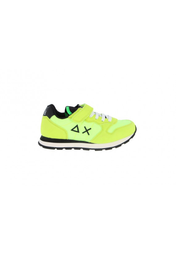 Chaussures SUN68 32301 32301 Garçons Lacets DAIM NYLON JAUNE