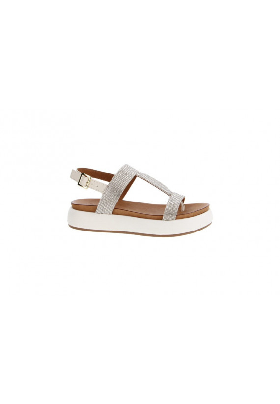 Chaussures INUOVO 972029 972029 Dames Sandales CUIR ARGENT
