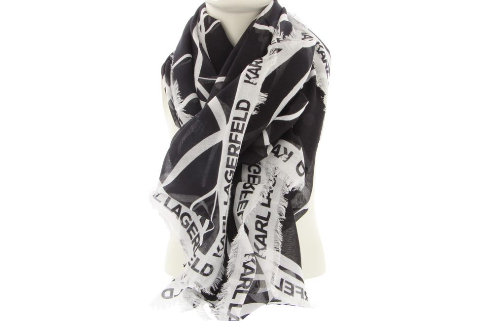 245W3303 K SIGNATURE CIRCLE MOD SCARF