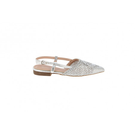 Chaussures Tendance 1-717 1-717 Dames Sling ARGENT