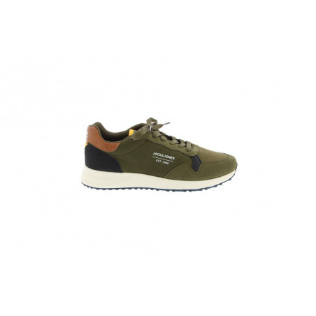 Chaussures JACK&JONES JFWBEECH PU COMBO SNEAKER JFWBEECH PU COMBO SNEAKER Hommes Sneaker KAKI