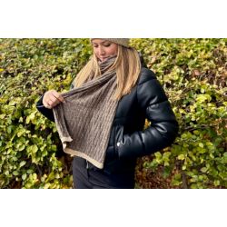 JOHANNA LONG CABLE SCARF LUREX BC 17160053