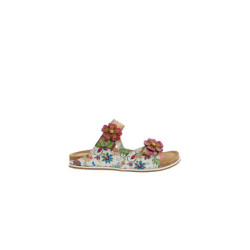 Chaussures LAURA VITA BRCYANO 32 BRCYANO 32 Dames Sandales  ECRU