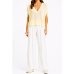 Textiles Tendance 18007 18007 Dames Pulls  JAUNE