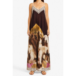 Textiles Tendance 86128 LONG 86128 LONG Dames Robes  BRUN