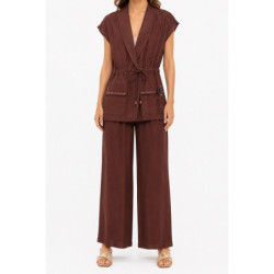 Textiles Mimi Mua MRAO 6660 MRAO 6660 Dames Vestes  BRUN