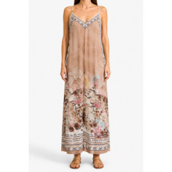 Textiles Tendance 86128A 86128A Dames Robes  CAMEL