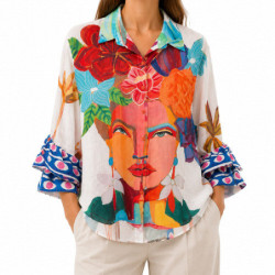 Textiles Tendance 8545 8545 Dames Chemisiers  MULTICOLOR