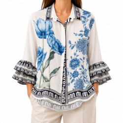Textiles Tendance 25000/26 25000/26 Dames Chemisiers  BLANC