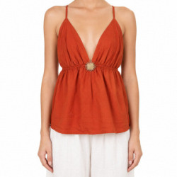 Textiles Tendance 3228 3228 Dames Blouses BRIQUE