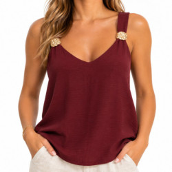 Textiles Tendance 9077 9077 Dames Blouses  BORDEAUX