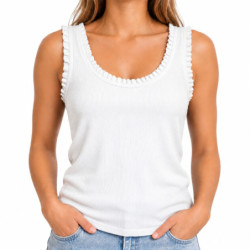 Textiles Tendance 0098 0098 Dames Blouses  BLANC