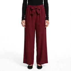 Textiles Tendance 0908 0908 Dames Pantalons  BORDEAUX
