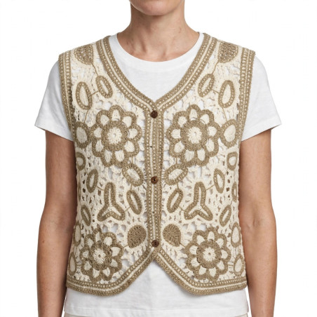 Textiles Tendance 291 291 Dames Gilets BEIGE