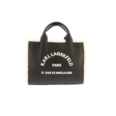 Maroquinerie et Accessoires Karl Lagerfeld K/RSG MD SQUARE TOTE SHEARLING B4W30087 K/RSG MD SQUARE T