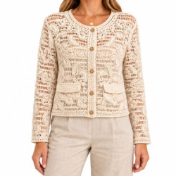 Textiles Morgan MDAF MDAF Dames Gilets  BEIGE
