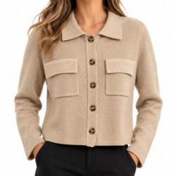 Textiles Les Petites Bombes JOLIANE V06M017 JOLIANE V06M017 Dames Vestes  BEIGE