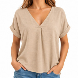 Textiles Tendance 6312 6312 Dames Blouses  BEIGE