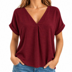 Textiles Tendance 6312 6312 Dames Blouses  BORDEAUX