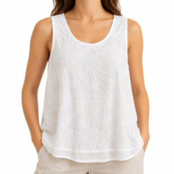 Textiles Tendance D23573 D23573 Dames Blouses  BLANC