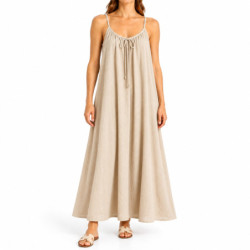 Textiles Tendance 0821 0821 Dames Robes  BEIGE