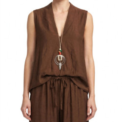 Textiles Tendance 6327 6327 Dames Blouses  BRUN