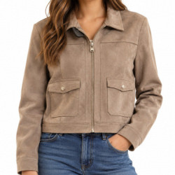 Textiles Morgan GLIVA GLIVA Dames Vestes  TAUPE
