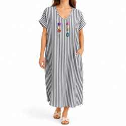Textiles Tendance 5711 5711 Dames Robes BLEU
