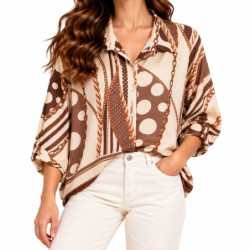 Textiles Tendance 26596 26596 Dames Chemisiers  BEIGE