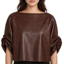 Textiles Tendance 28126 PE8 28126 PE8 Dames Blouses  BRUN