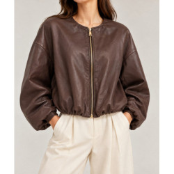 Textiles Tendance 26W07 26W07 Dames Vestes  BRUN