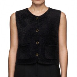 Textiles Tendance 8002 8002 Dames Gilets  NOIR